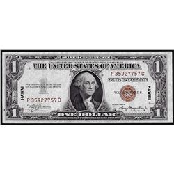 1935A $1 Hawaii WWII Emergency Issue Silver Certificate Note