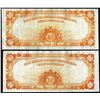 Image 2 : Lot of (2) 1907 $10 Gold Certificate Notes