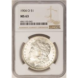1904-O $1 Morgan Silver Dollar Coin NGC MS63