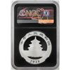 Image 2 : 2018 China Panda Silver Coin NGC MS70 Early Releases Black Core