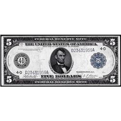 1914 $5 Federal Reserve Note Cleveland