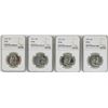 Image 1 : Lot of 1960-1963 Proof Franklin Half Dollar Coins NGC PF66