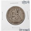 Image 1 : 1854 Arrows Seated Liberty Half Dollar Coin