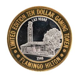 .999 Silver Flamingo Las Vegas $10 Casino Limited Edition Gaming Token