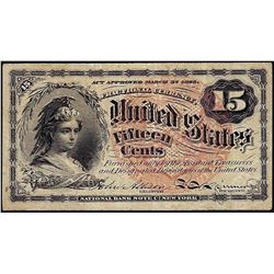 March 3, 1863 Fifteen Cents Fourth Issue Fractional Note