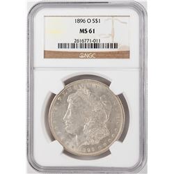 1896-O $1 Morgan Silver Dollar Coin NGC MS61