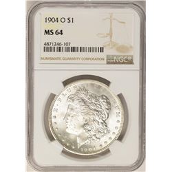 1904-O $1 Morgan Silver Dollar Coin NGC MS64