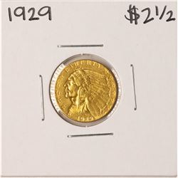 1929 $2 1/2 Indian Head Quarter Eagle Gold Coin