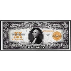 1922 $20 Gold Certificate Note