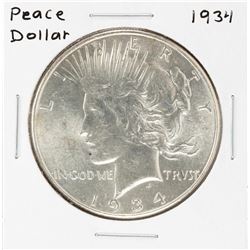 1934 $1 Peace Silver Dollar Coin