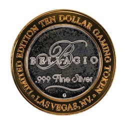 .999 Silver Bellagio Las Vegas, Nevada $10 Casino Limited Edition Gaming Token