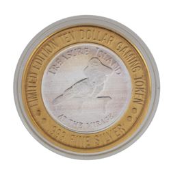 .999 Fine Silver Treasure Island Las Vegas, Nevada $10 Limited Edition Gaming Token