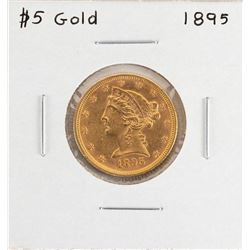1895 $5 Liberty Head Half Eagle Gold Coin