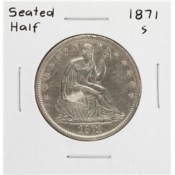 1871-S Seated Liberty Half Dollar Coin