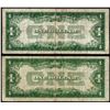 Image 2 : Lot of (2) 1934 $1 Funnyback Silver Certificate STAR Notes