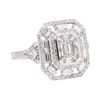 Image 1 : 14KT White Gold 2.18 ctw Diamond Ring