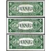 Image 2 : Lot of (3) 1935A $1 Hawaii WWII Emergency Issue Silver Certificate Notes