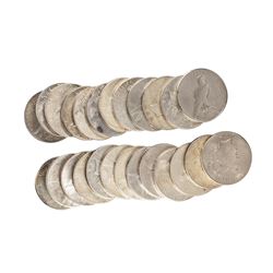 Lot of (25) Circulated 1922-1935 $1 Peace Silver Dollar Coins