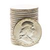 Image 1 : Roll of (20) Brilliant Uncirculated 1963 Franklin Half Dollar Coins