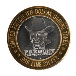 .999 Fine Silver Sam Boyd's Fremont Las Vegas, NV $10 Limited Edition Gaming Token