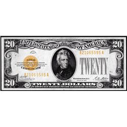 1928 $20 Gold Certificate Note