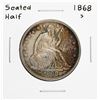 Image 1 : 1868-S Seated Liberty Half Dollar Coin Amazing Toning