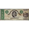 Image 1 : 1862 $5 Virginia Treasury Note Obsolete