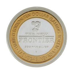 .999 Silver The New Frontier Las Vegas $10 Casino Limited Edition Gaming Token