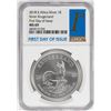 Image 1 : 2018 South Africa Krugerrand Silver Coin NGC MS69 First Day of Issue