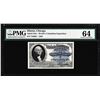 Image 1 : 1893 World's Columbian Exposition Ticket Washington PMG Choice Uncirculated 64