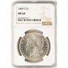 Image 1 : 1889-S $1 Morgan Silver Dollar Coin NGC MS64