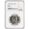 Image 1 : 1956 Type 1 Proof Franklin Half Dollar Coin NGC PF62