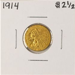 1914 $2 1/2 Indian Head Quarter Eagle Gold Coin