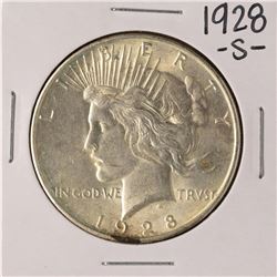1928-S $1 Peace Silver Dollar Coin