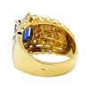 Image 3 : 18KT Yellow Gold 1.58 ctw Sapphire and Diamond Ring