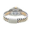 Image 7 : Rolex Mens Two Tone Black String VS 3CTW Channel Set Diamond Datejust Watch