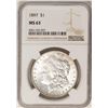 Image 1 : 1897 $1 Morgan Silver Dollar Coin NGC MS63