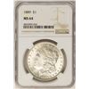 Image 1 : 1889 $1 Morgan Silver Dollar Coin NGC MS64