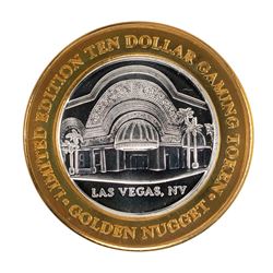 .999 Silver Golden Nugget Las Vegas $10 Limited Edition Casino Gaming Token