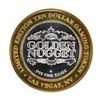 Image 2 : .999 Silver Golden Nugget Las Vegas $10 Limited Edition Casino Gaming Token