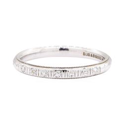 0.15 ctw Diamond Band - 18KT White Gold