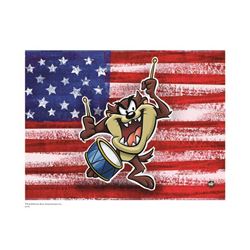 Warner Brothers Hologram Taz with Flag