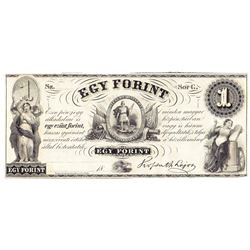 1800's $1 EGY Forint - Obsolete Note UNC