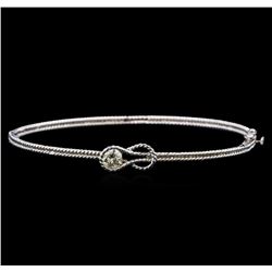 14KT White Gold 0.33 ctw Diamond Bangle Bracelet