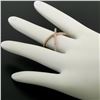 Image 7 : 14k Rose Gold 0.50 ctw 45 Round Brilliant Diamond Simple X Ex Cross Band Ring