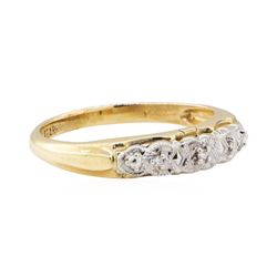 0.03 ctw Diamond Ring - 14KT Yellow and White Gold