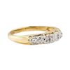 Image 1 : 0.03 ctw Diamond Ring - 14KT Yellow and White Gold