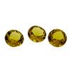 Image 1 : 2.28 ctw.Natural Round Cut Citrine Quartz Parcel of Three