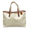 Image 1 : Gucci Cream GG Supreme Canvas Web Tote Handbag