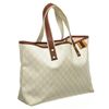 Image 2 : Gucci Cream GG Supreme Canvas Web Tote Handbag